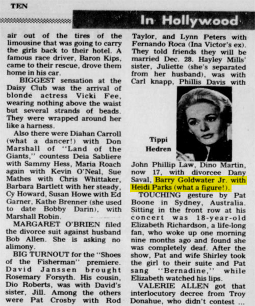 New Castle News 11/27/68 "Shoes of the Fisherman" Premiere. From Heidi Parks personal collection.