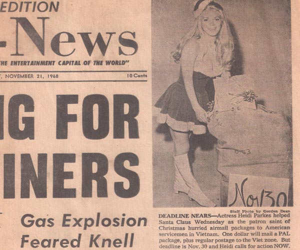 "Beverly Hills Edition, Citizen-News" November 21st, 1968. From Heidi's personal collection.